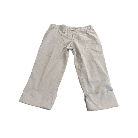 TRINA TURK LOS ANGELES CROP STRIPE PANTS WOMAN'S SZ 6‎ | S1 - Picture 5 of 10